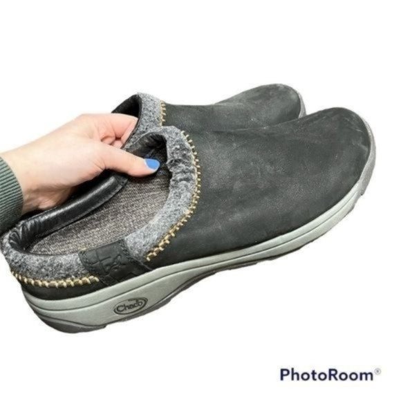 Chaco Zealander Mens Slip On Flat Clog Size 14 Black - Picture 3 of 9